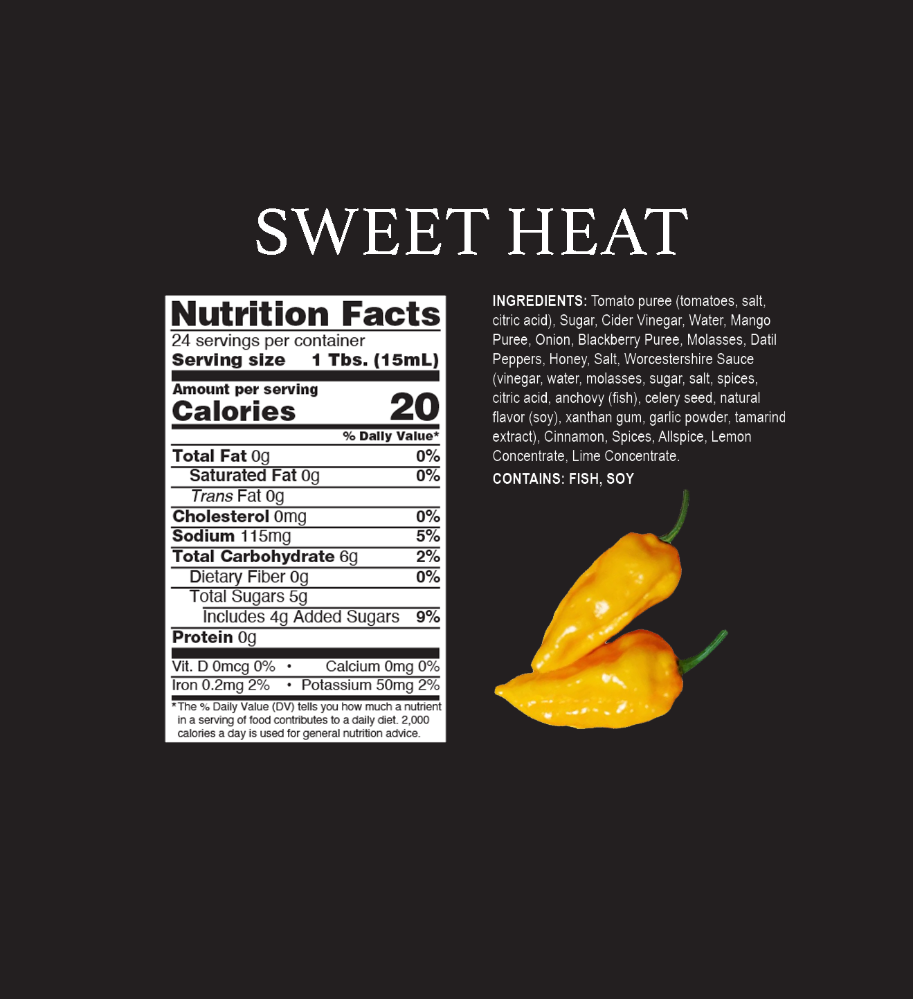 Sweet Heat Blackberry Mango Datil Sauce